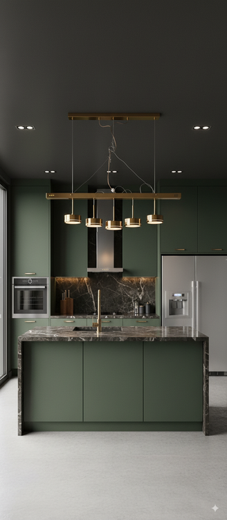 آویز کانتری ۵شعله طلایی