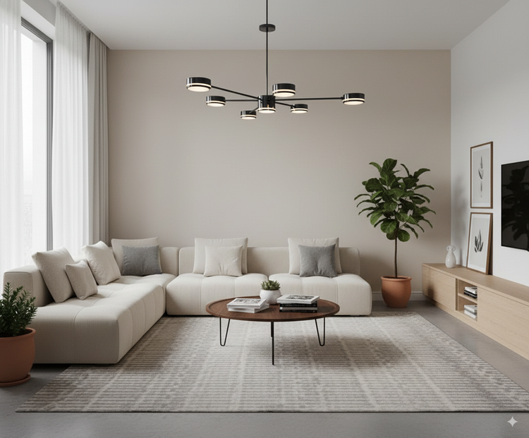 لوستر شیک هفتشعله با رنگ نانو ضدخش