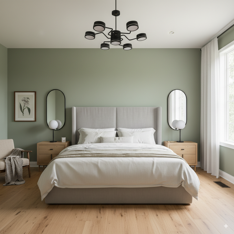 لوستر مشکی مدرن با بازوهای قابل تنظیم