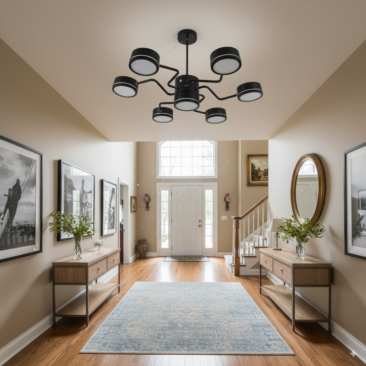 لوستر شیک هفتشعله با رنگ نانو ضدخش