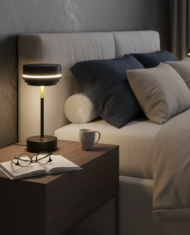 آباژور رومیزی سه حالته با نور قابل تنظیم